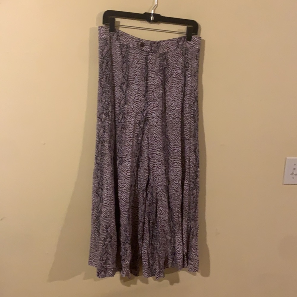 Anthropologie Wide-leg Culotte High Waisted Pants